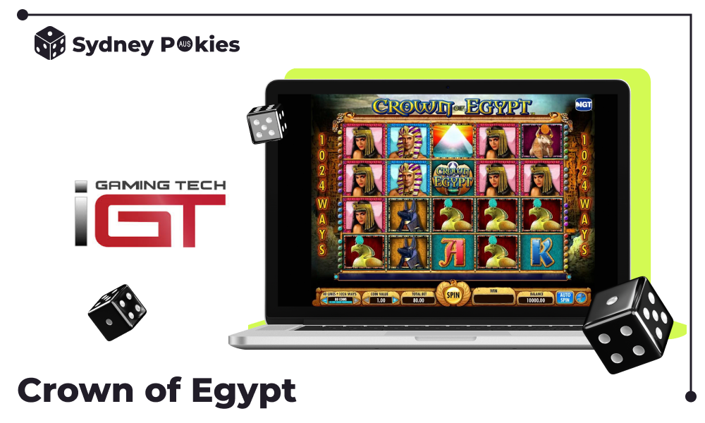 Crown of Egypt piques the interest of Australian players with its exciting theme and progressive jackpot