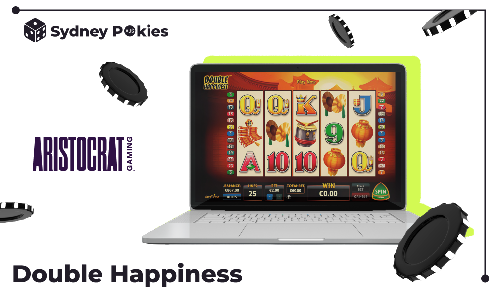 Double Happiness is an Australian pokie with good mechanics, features and a memorable interface