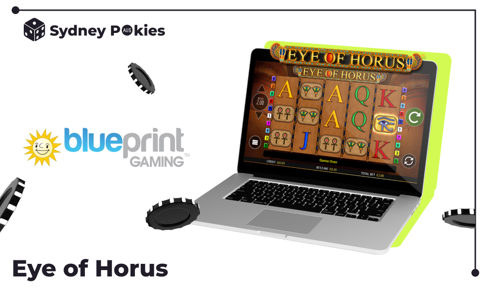 Eye of Horus is one of the best Egyptian-themed pokies popular in Australia