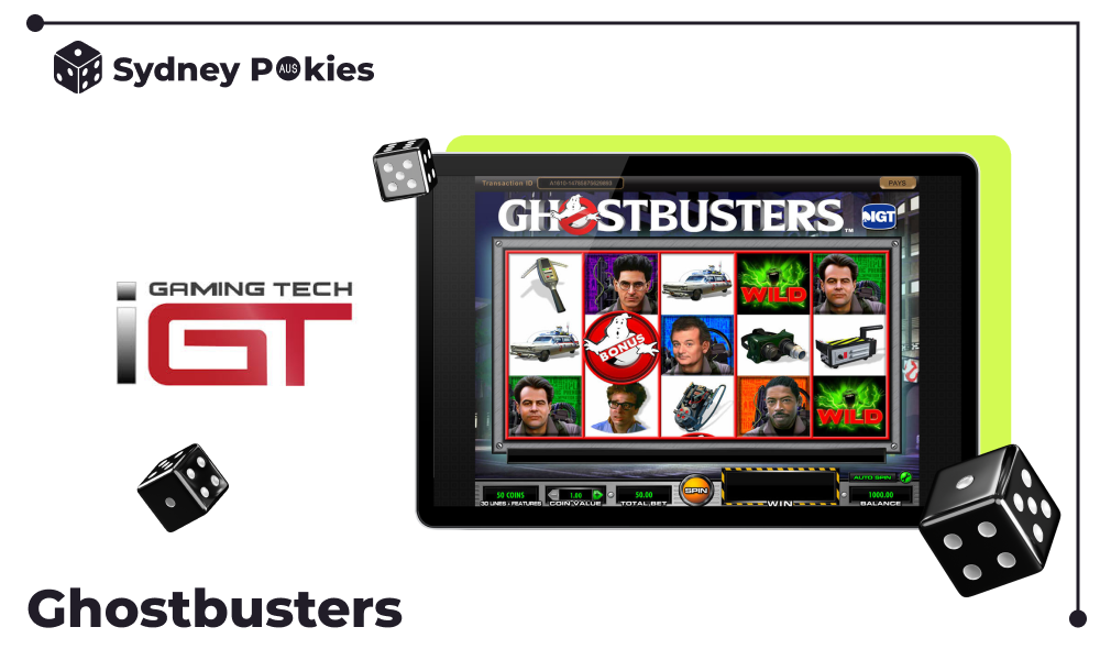 Ghostbusters is a hit among pokies in Australia, thanks to its great music and interesting dynamic symbols