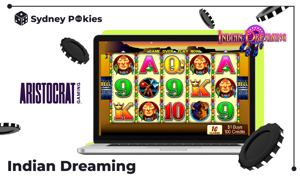 Indian Dreaming is a popular American-themed pokie featured on hundreds of poker sites