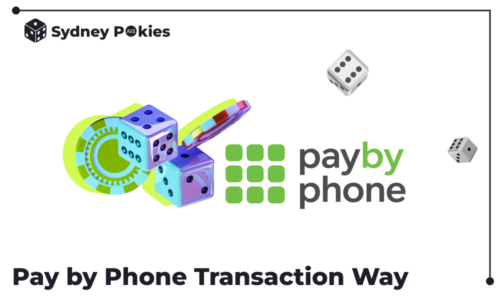 The Pay by Phone method allows players from Australia to make a deposit quickly and without linking a bank account to the casino