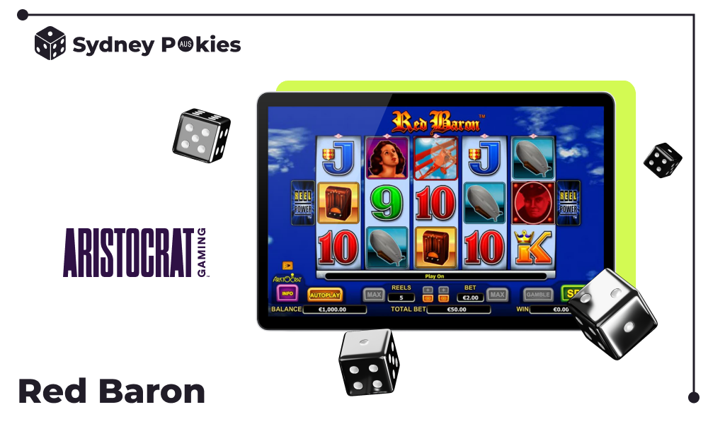 Red Baron is an Australian aviation-themed pokie with a wide range of features