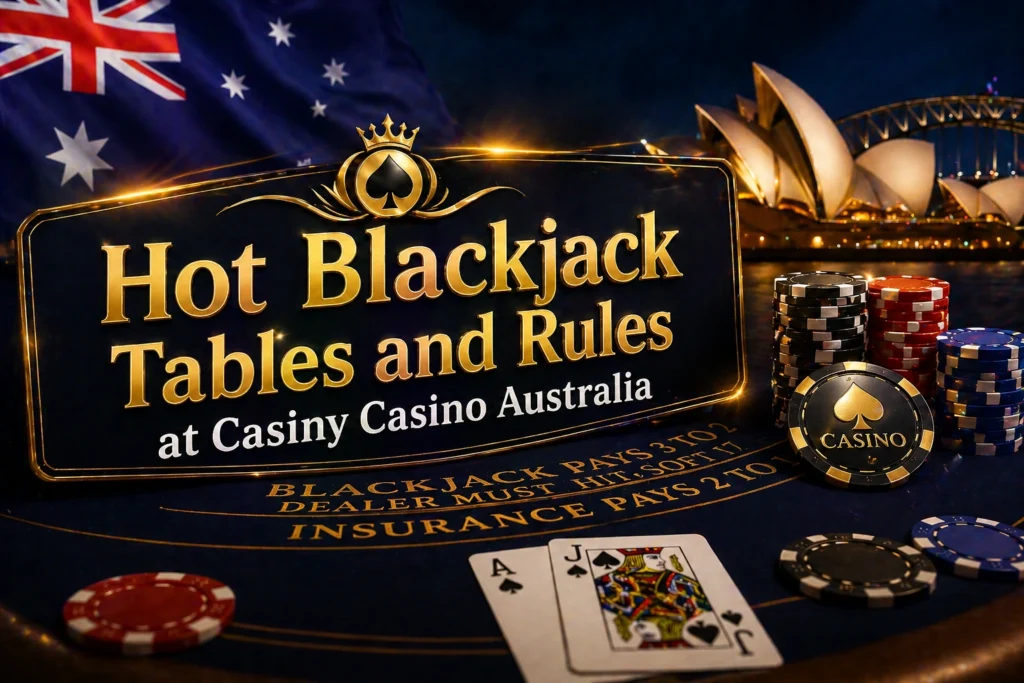 Blackjack Tables and Rules at Casiny Casino Australia